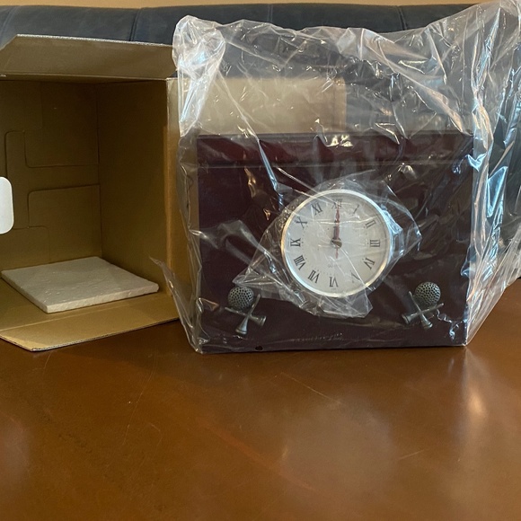 Vintage Wooden Photo Keepsake Box with Clock, Golf Themed (unused/unopened) - Picture 4 of 13